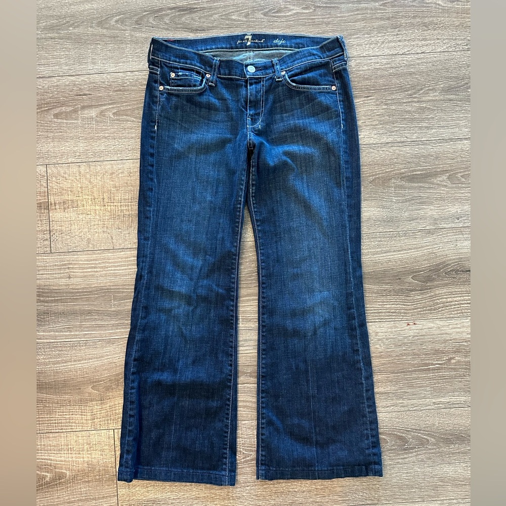7FAM Dojo 29 Flare Wide Leg Jean EUC